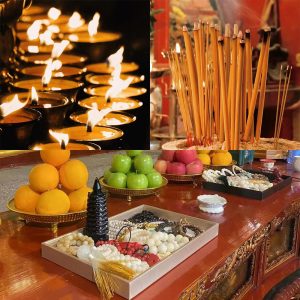 Special offers on offering lamps, consecration, and burning incense