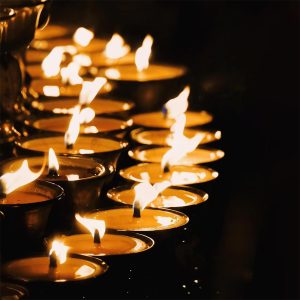 Offering lamps for blessings 🙏 Nurturing love and compassion 💗